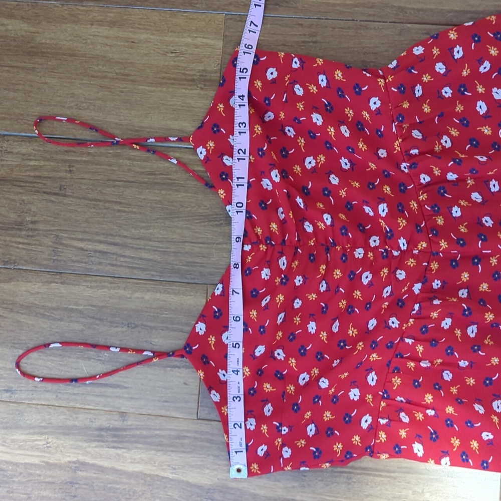 Madewell Ruched Wide Leg Jumpsuit in Prairie Posies - Picture 6 of 15